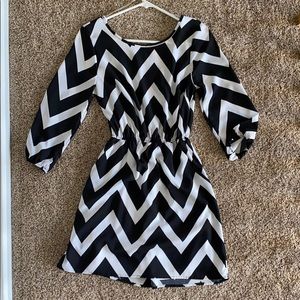 Chevron styled summer dress